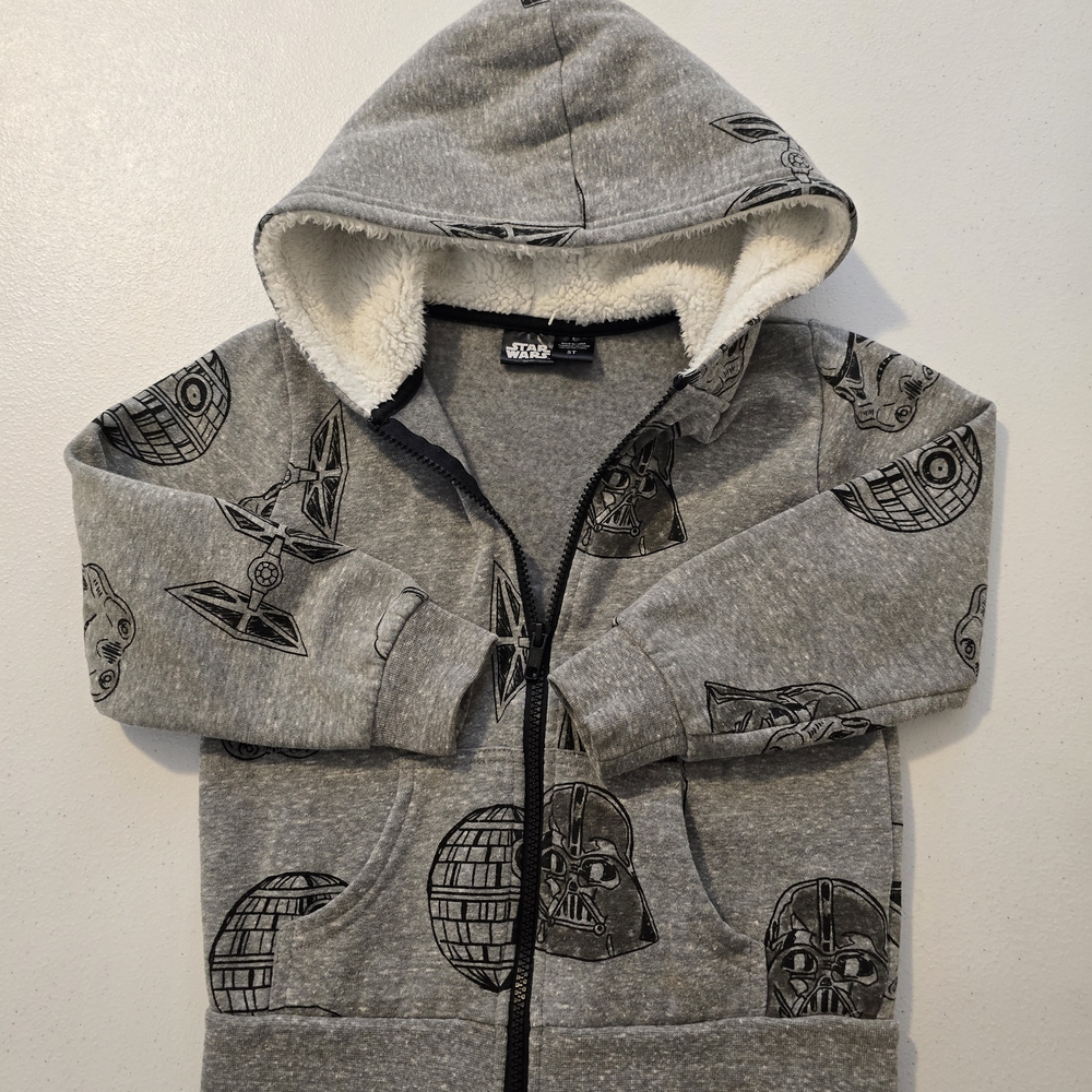 Star Wars Gray Fleece Hoodie 5T